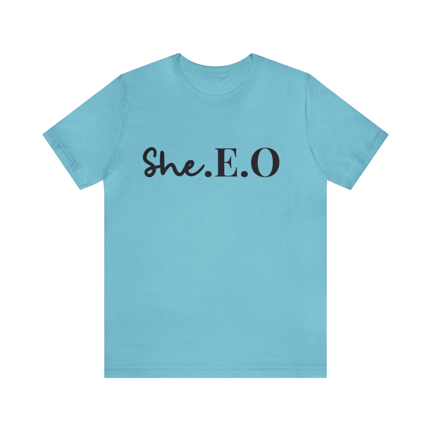 Elevate Your Style with the Classic She.E.O Short Sleeve Tee! 👑