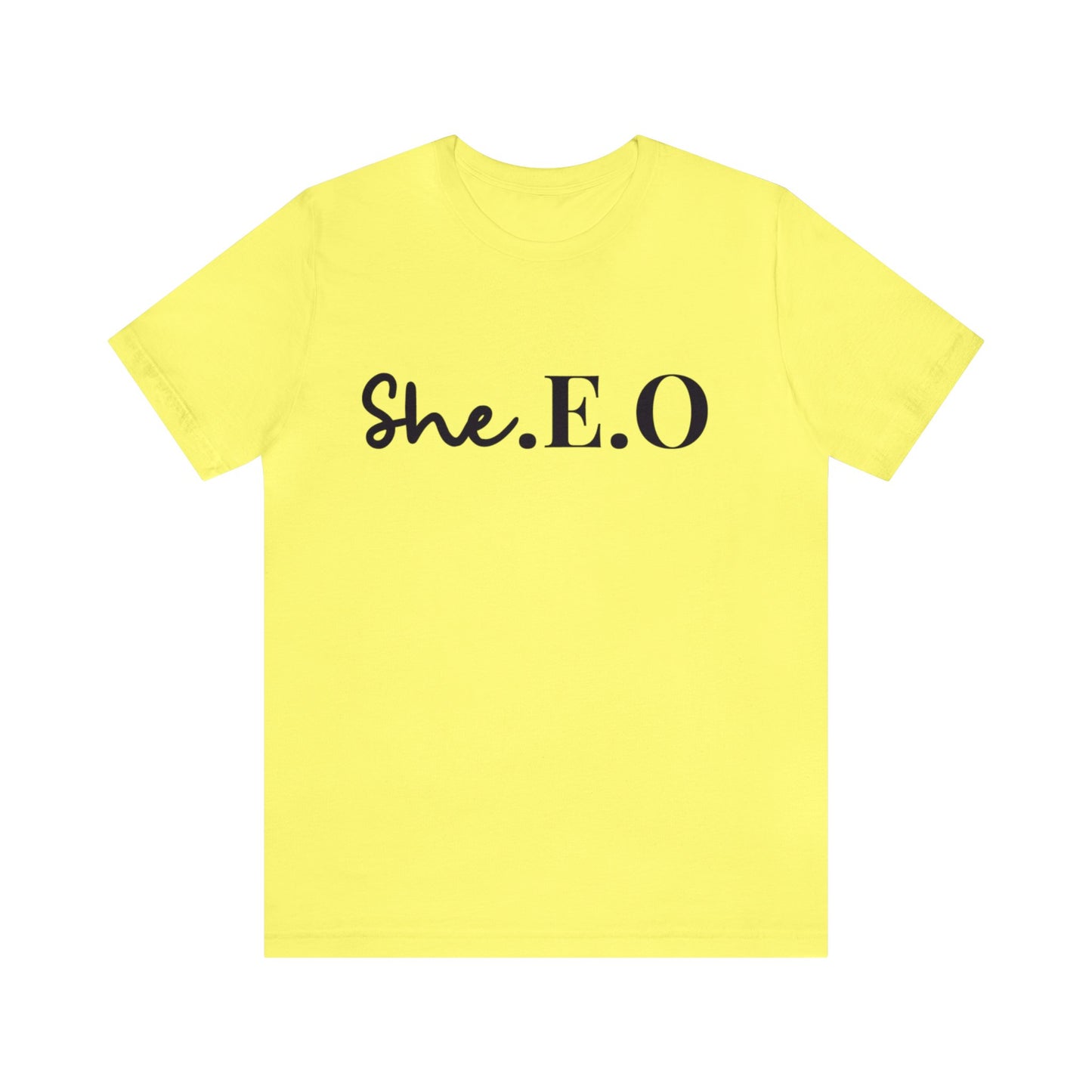 Elevate Your Style with the Classic She.E.O Short Sleeve Tee! 👑