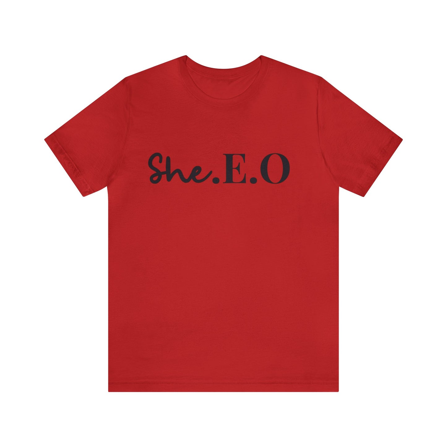 Elevate Your Style with the Classic She.E.O Short Sleeve Tee! 👑