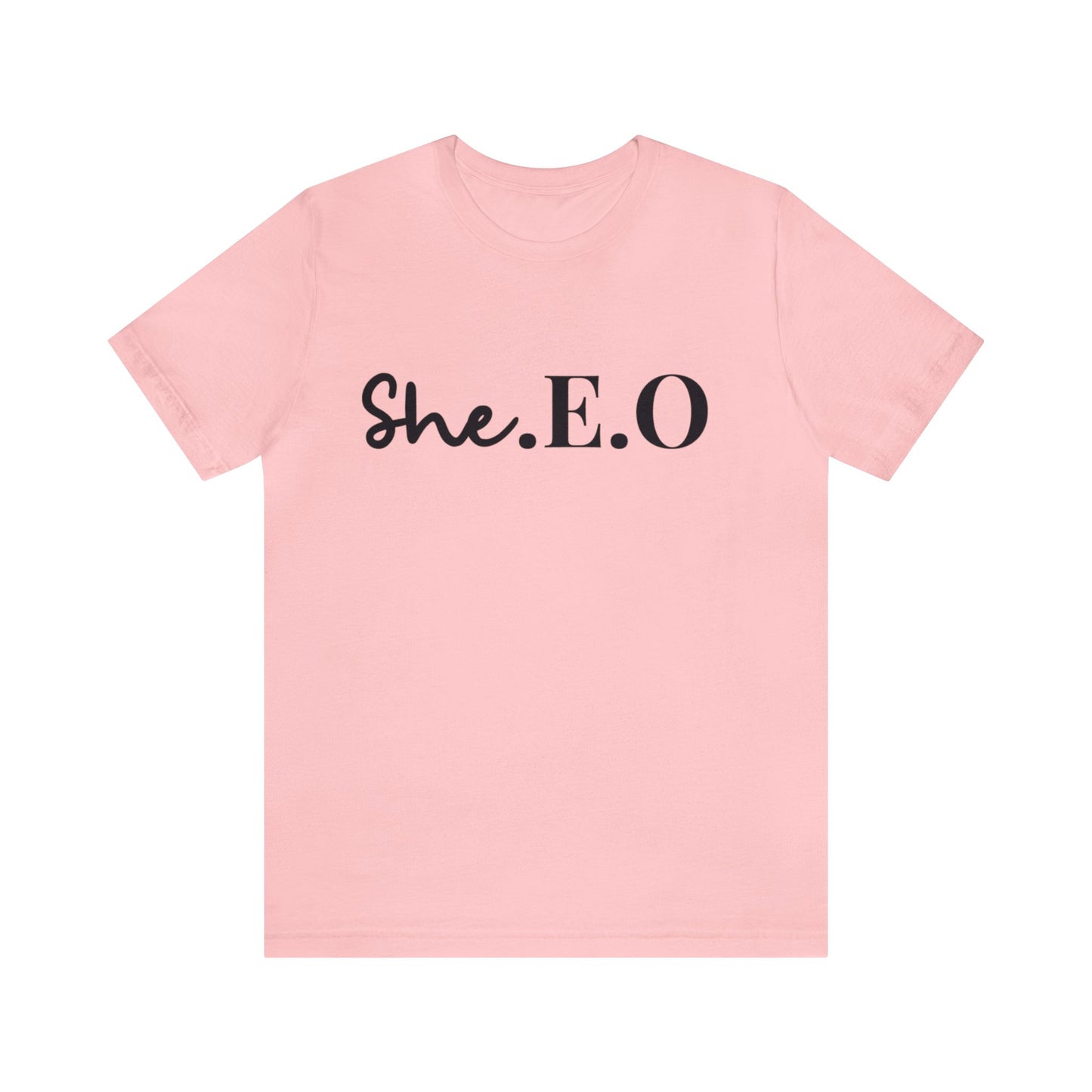 Elevate Your Style with the Classic She.E.O Short Sleeve Tee! 👑