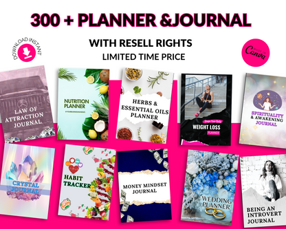 Queen's PLR Bundle: 300+ High Quality DFY with PLR canva Templates