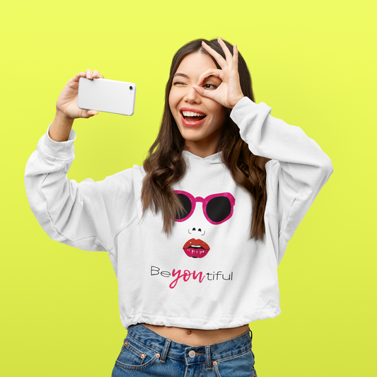 Elevate Your Style with the Stylish Boss Queen Crop Hoodie! 👑